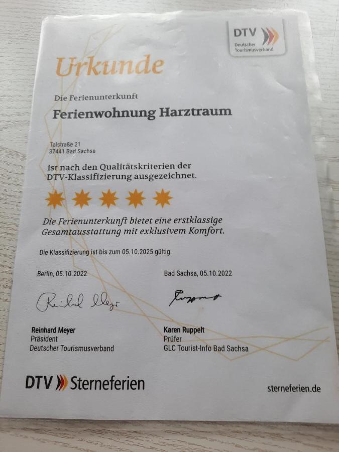 Ferienwohnung Harztraum Bad Sachsa Esterno foto